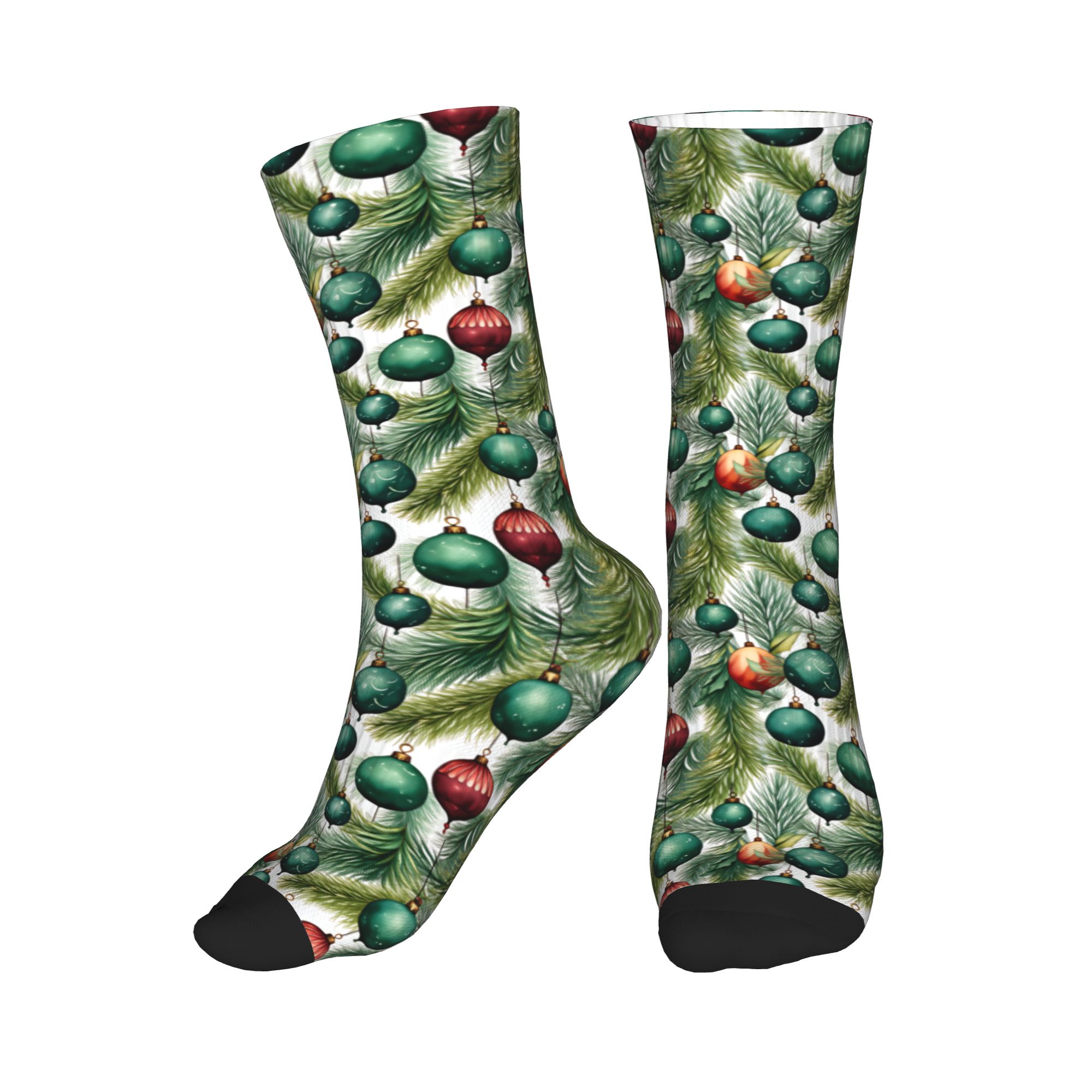 Dress Sock Men - جوارب رجالية لطيفة بنمط شجرة الكريسماس،