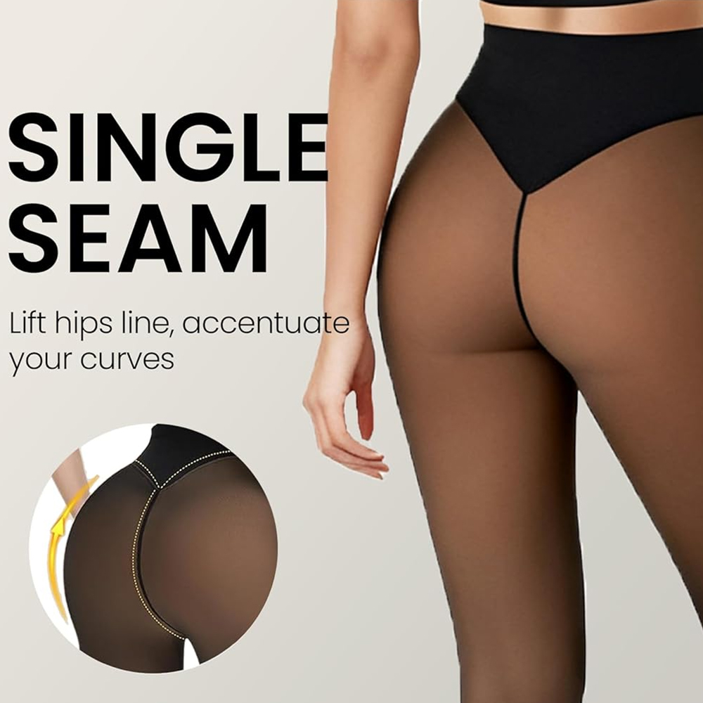 بنطلون ضيق مبطن بالفليس بخياطة - مراجعة Tights Pantyhose Sheer وسعره