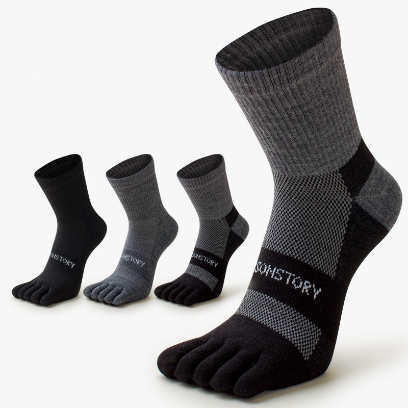 5 أزواج من الجوارب الرجالية ال - مراجعة Toe Sock Split وسعره