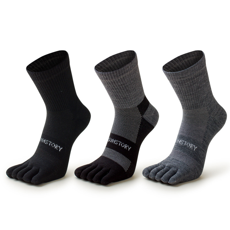 5 أزواج من الجوارب الرجالية ال - مراجعة Toe Sock Split وسعره