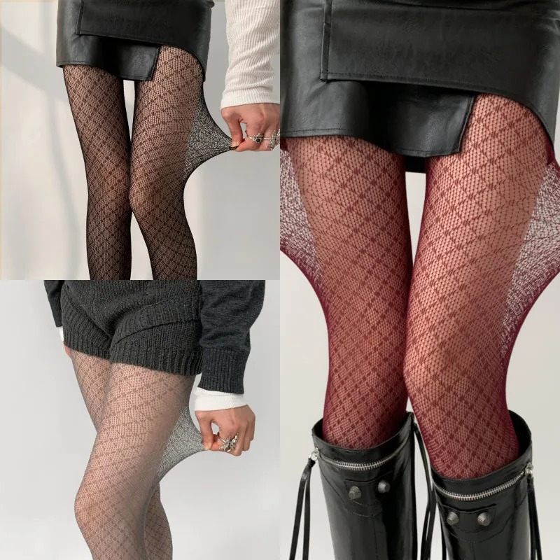 جوارب نسائية كورية بنقشة المعي - مراجعة Fishnet Stocking Women وسعره