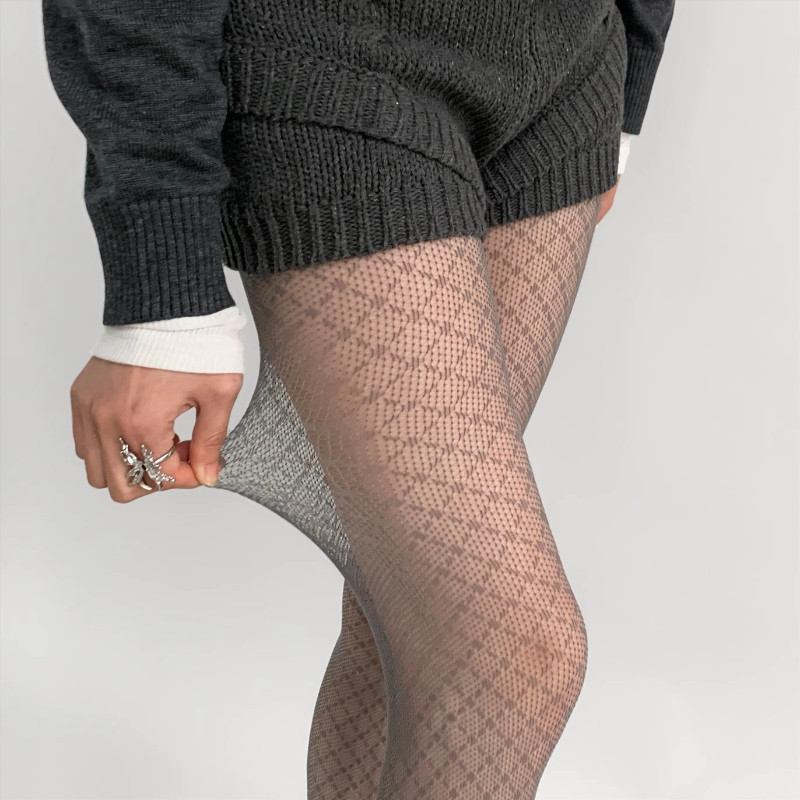 جوارب نسائية كورية بنقشة المعي - مراجعة Fishnet Stocking Women وسعره