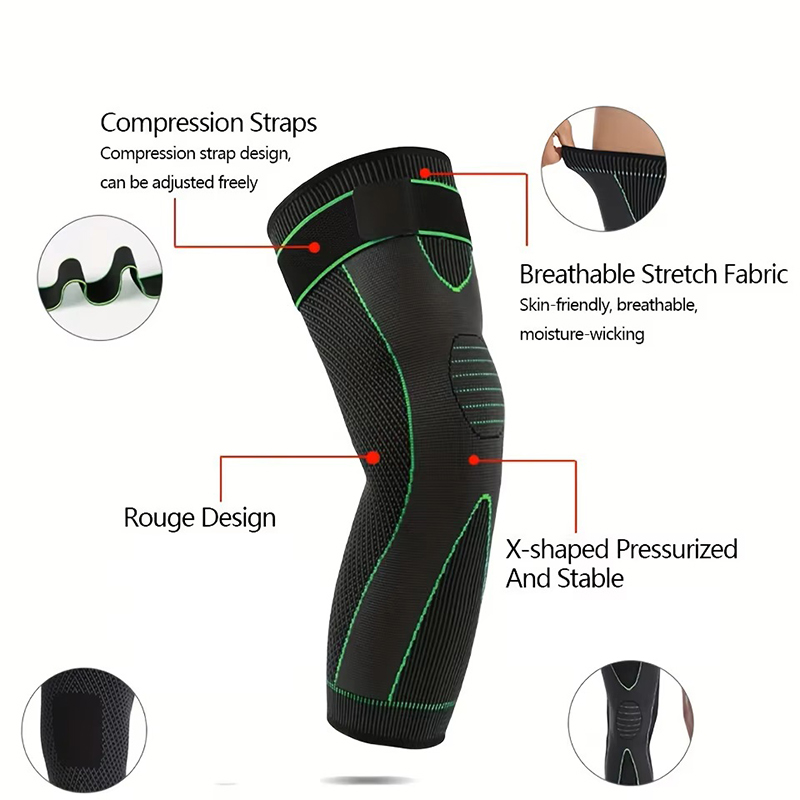 قطعتان من واقيات الركبة الضاغط - مراجعة Compression Sleeve Calf وسعره