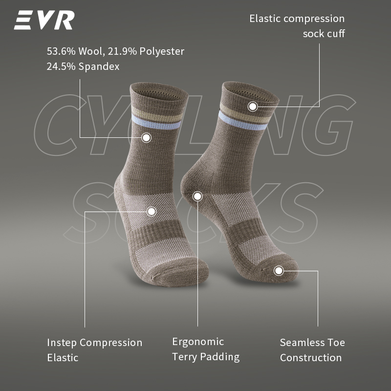 جوارب ركوب الدراجات من صوف الم - مراجعة Wool Hiking Sock وسعره